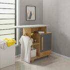 Tábua De Passar Com 1 Porta Yokohama Cinamomo Grafite