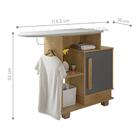 Tábua De Passar Com 1 Porta Yokohama Cinamomo Grafite