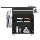 Tábua De Passar Com Balcão 02 Portas Alice Preto 119 Cm L06 -