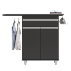 Tábua De Passar Com Balcão 02 Portas Alice Preto 119 Cm L06 -