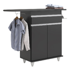 Tábua De Passar Com Balcão 02 Portas Alice Preto 119 Cm L06 -