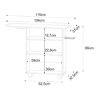 Tábua De Passar Com Balcão 02 Portas Angel 119 Cm L06 - D'ros