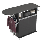 Tábua De Passar Com Balcão 02 Portas Angel Preto 119 Cm L06 -