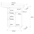 Tábua De Passar Com Balcão 1 Porta Giovana Branco - Lumil