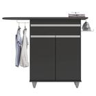 Tábua De Passar Com Balcão 2 Portas 1 Gaveta Larissa Preto -