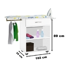 Tabua De Passar Mdp C/gaveta Branca - Passe Bem Móveis