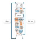 Tábua De Passar Roupa 1001 Com Suporte Para Ferro Reforçada E