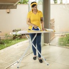 Tábua De Passar Roupa 1001 Tri Plus Em Aço Robusta Com Suport