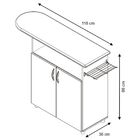 Tábua De Passar Roupa 2 Portas Criativa Branco New - Notavel