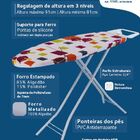 Tábua De Passar Roupa 4001 Em Aço E Madeira Mdf Resistente Co