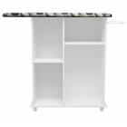Tábua De Passar Roupa Com Gabinete Florence Notável Branco