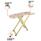 Tábua De Passar Roupa Dobrável De Madeira Layla 2 Níveis Esta