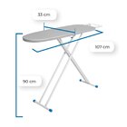 Tábua De Passar Roupa Em Aço Reforçada Metalizado Resistente