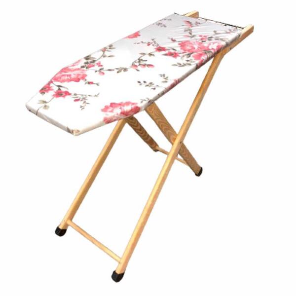 Tábua De Passar Roupa Em Madeira Dobrável Antiderrapante