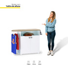 Tábua De Passar Roupa Multiuso Gabinete Bianca Max 2 Portas B