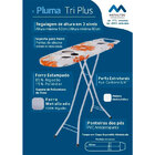 Tábua De Passar Roupa Pluma Tri Plus Em Aço Resistente E Supo