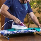 Tábua De Passar Roupa Portátil Em Aço Compacta Resistente Prá