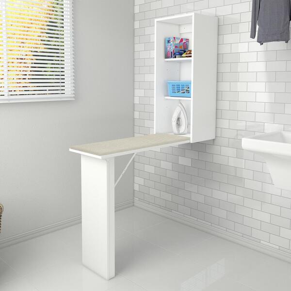 Tábua De Passar Roupa Retrátil Com Armário Multimóveis Cr3001