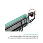 Tábua De Passar Roupa Singapura Em Aço Preta Extra Forte Resi