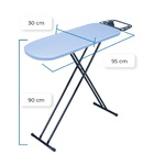 Tábua De Passar Roupa Turquia Em Aço Preta Resistente Com Sup