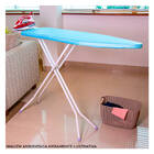 Tábua De Passar Roupas Em Aço Média 110cm Com Suporte Para Fe