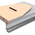 Tábua de Passar Roupas Embutir Dobrável Cinza Base