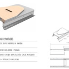 Tábua de Passar Roupas Embutir Dobrável Cinza Base