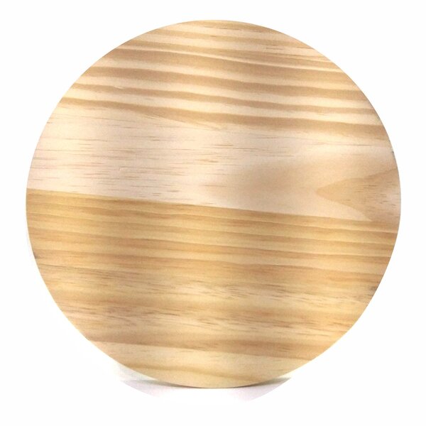 Tábua De Pinus Placa Redonda Clear Recortada Para Decoração N