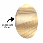 Tábua De Pinus Placa Redonda Clear Recortada Para Decoração N