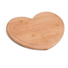 Tábua De Servir Coração Utensílios Bambu 5pçs Class Home