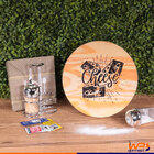 Tábua De Servir E Cortar Decorativa Cheese 24cm Pinus - Wp Co