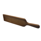 Tábua Em Madeira Canelão C/rebaixo P/petisco 60cm X 12cm Alça