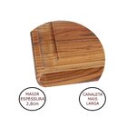 Tábua Em Madeira Para Churrasco Com Canaleta Larga Stolf 59x3