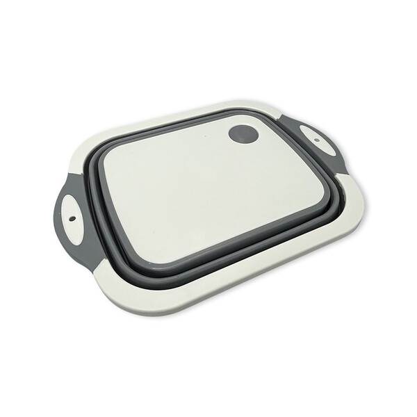 Tábua Escorredor Em Silicone Retrátil 3 Em 1 Corte Bacia