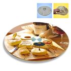 Tábua Giratória Vidro Temperado Para Queijos E Petiscos 31cm