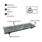 Tábua Gourmet Pedra Sabão 30x10cm