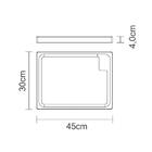 Tabua Invertida De Madeira Teca Retangular Para Churasco Enve