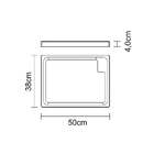 Tabua Invertida De Madeira Teca Retangular Para Churasco Enve