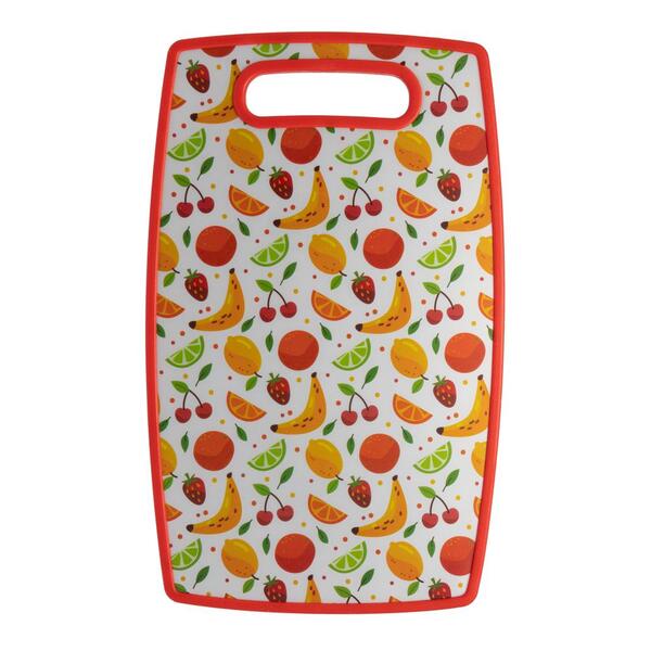 Tábua Lyor Fruits Vermelha De Plástico 37cm X 23cm X 1cm
