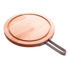 Tábua Madeira C/alça Inox 28x2cm