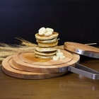 Tábua Madeira C/alça Inox 28x2cm