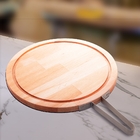 Tábua Madeira C/alça Inox 36x2cm