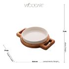 Tábua Madeira C/prato Liptus 23x17x3cm