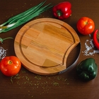 Tábua Madeira Liptus C/alça Inox 36x2cm