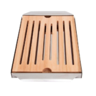 Tábua Migalheira Essence De Madeira E Inox 40x25x2 Cm Domama