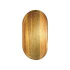 Tábua Oval Multiúso Churrasco Frios Pizza 24x44cm Em Madeira