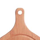 Tábua Para Churrasco E Cozinha De Bamboo Com Cabo Mor 38,50 X