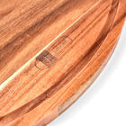 Tábua Para Churrasco Redonda 40x30cm Acacia James F