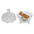 Tábua Para Frios Giratória De Vidro Transparente 30cm