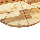 Tábua Para Pizza 34,5cm De Madeira Primewood Teca Redonda Méd